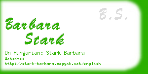 barbara stark business card